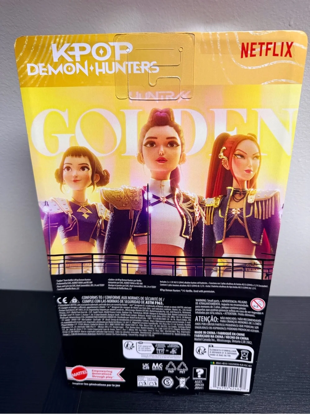 NWT Netflix KPOP Demon Hunters 'Golden' Singing Mira Doll - Pink & Gold